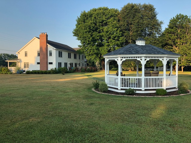 Sunrise at the Coffey House Bed & Breakfast - Enjoy a freshly brewed cup of coffee in our gazebo as one of our beautiful sunrises illuminates the Coffey House Bed & Breakfast!