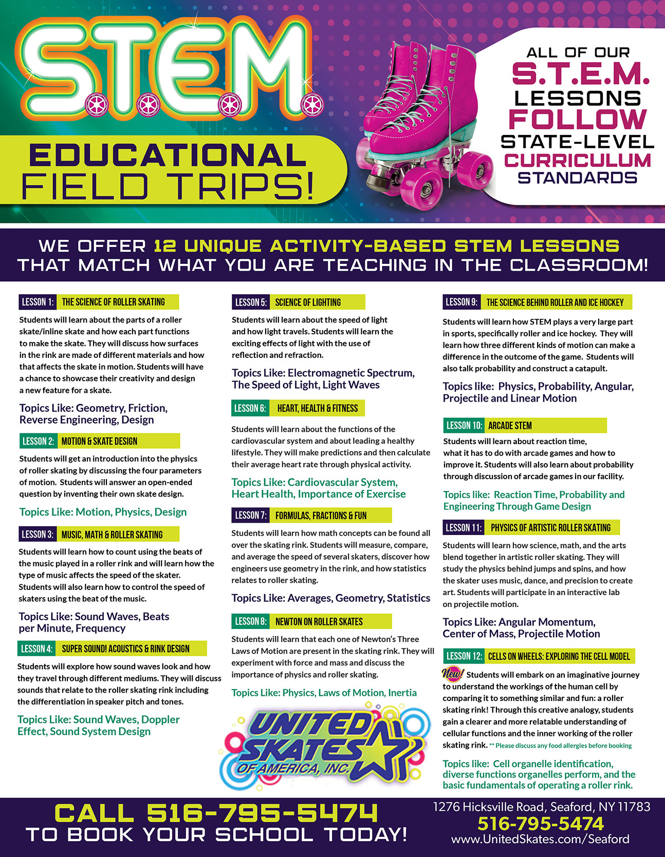 STEM Middle School Field Trip Lessons