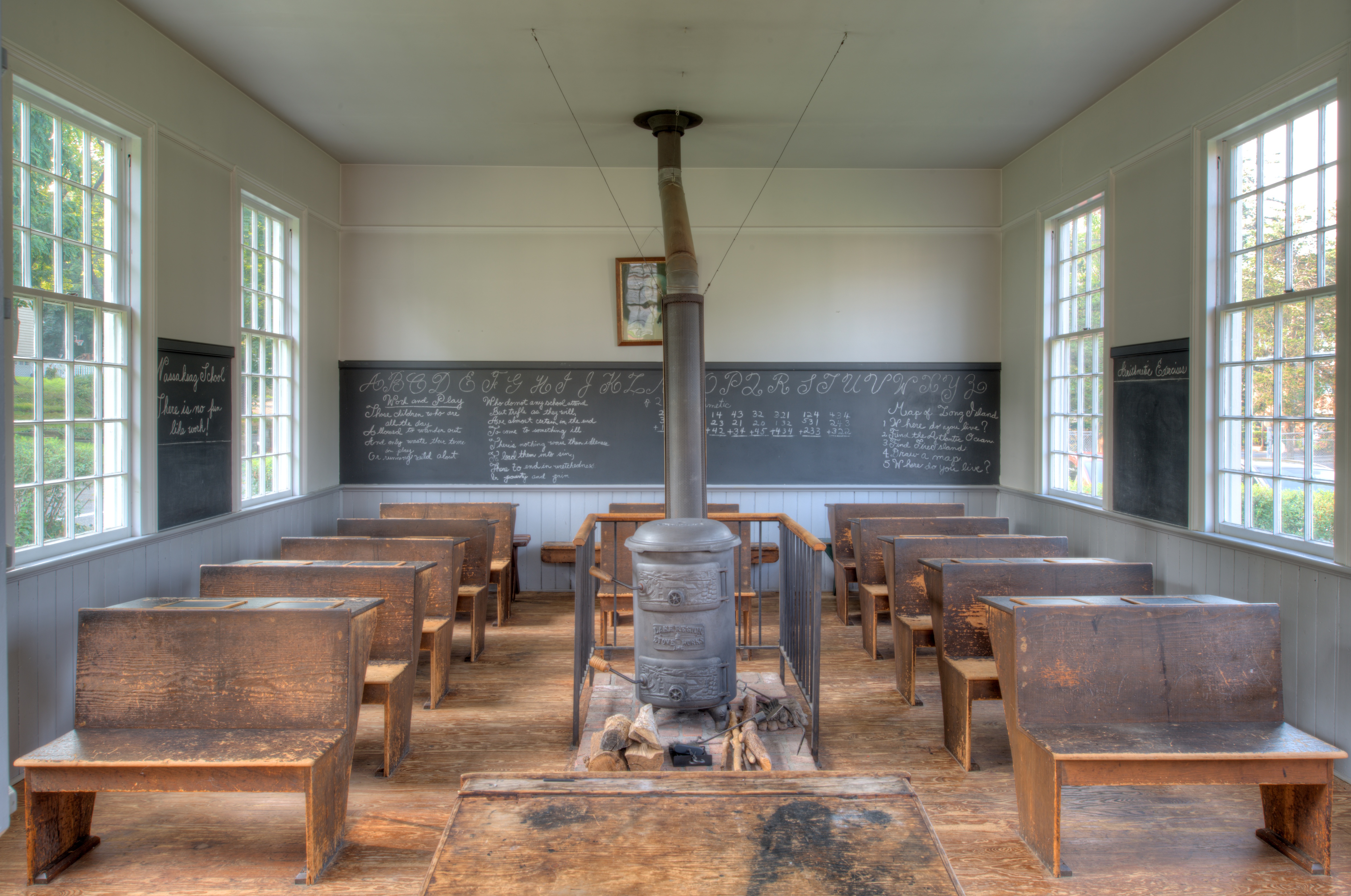 19th Century School House - Located on the grounds of the LIM. Photo by Brian Kutner
