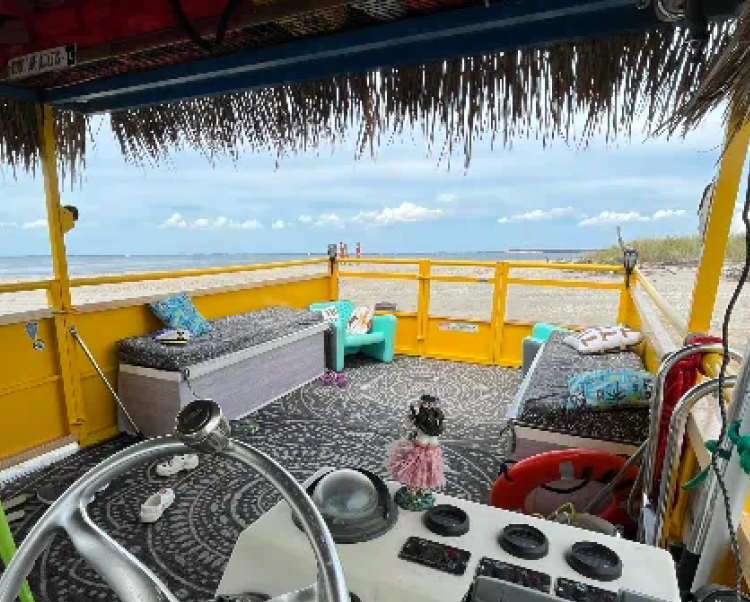 Hamptiki Inside Boat - Inside of the Hamptiki boat