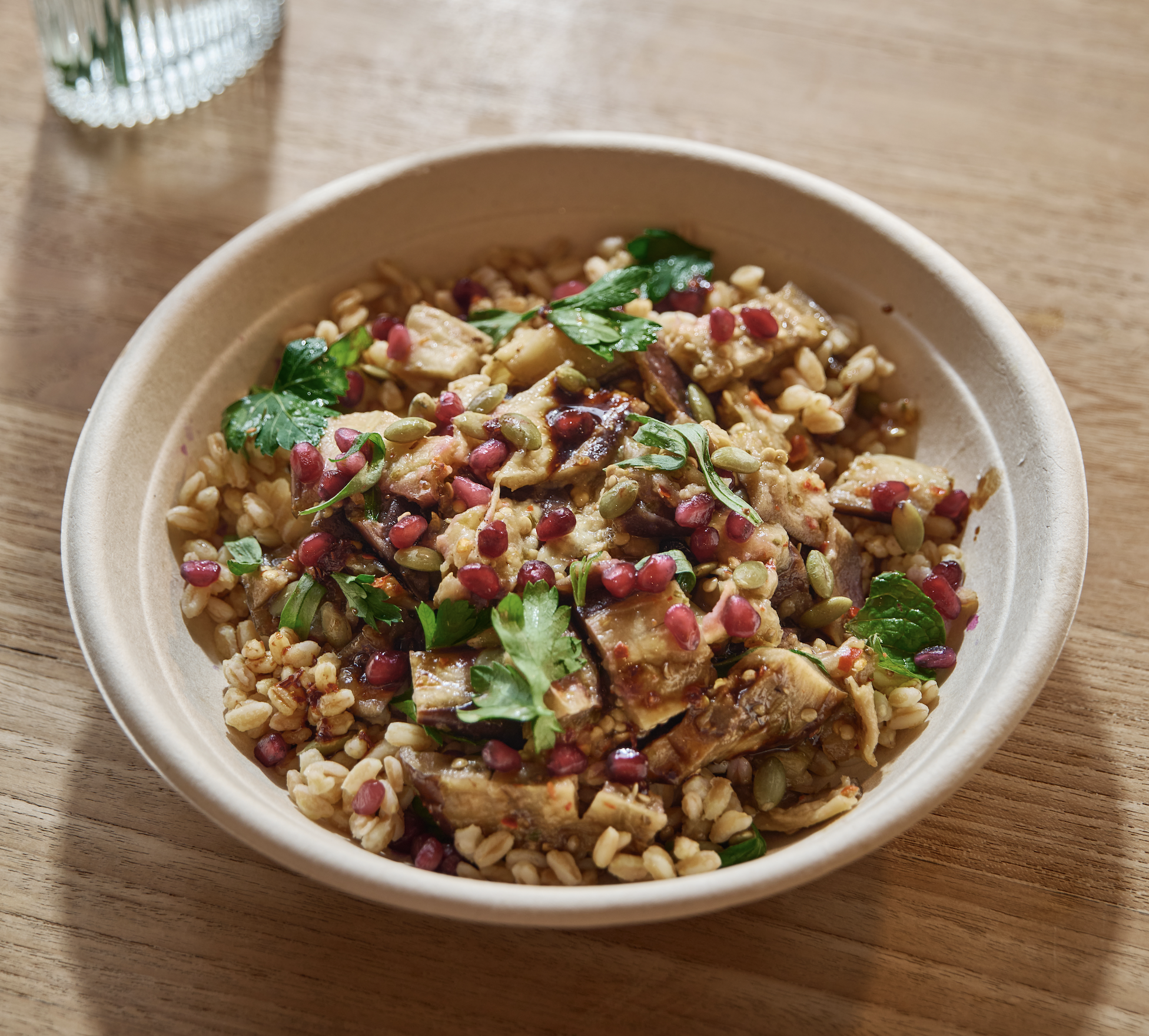Eggplant Farro Salad