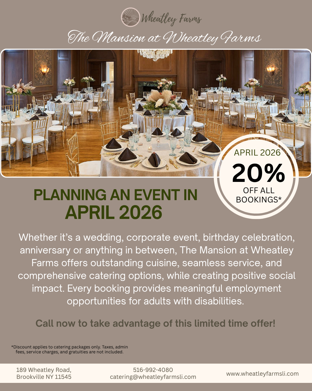 April Discount Package Offer