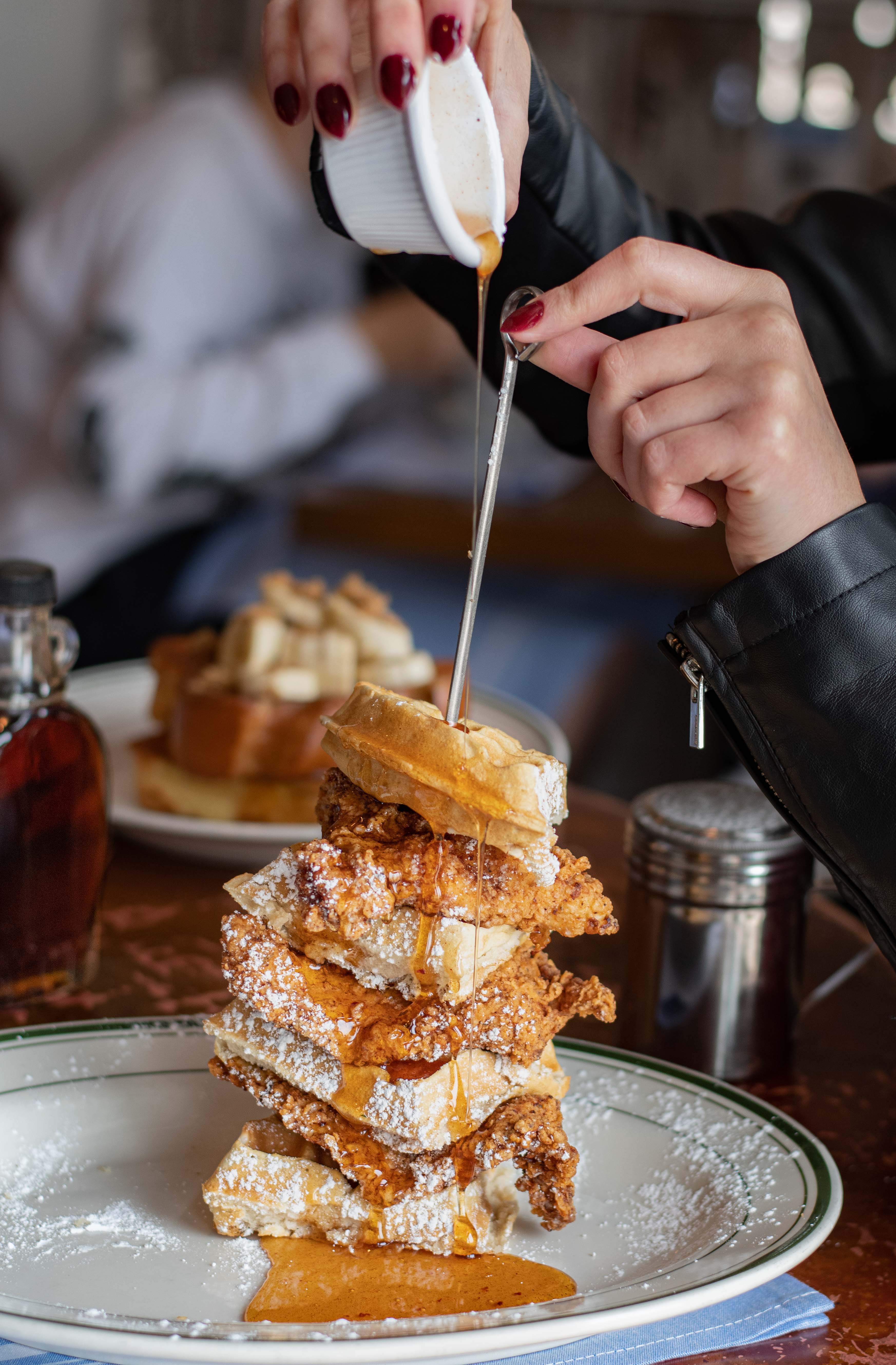 Chicken and Waffles at The Shed Restaurant Huntington NY - Chicken and Waffles at The Shed Restaurant Huntington NY