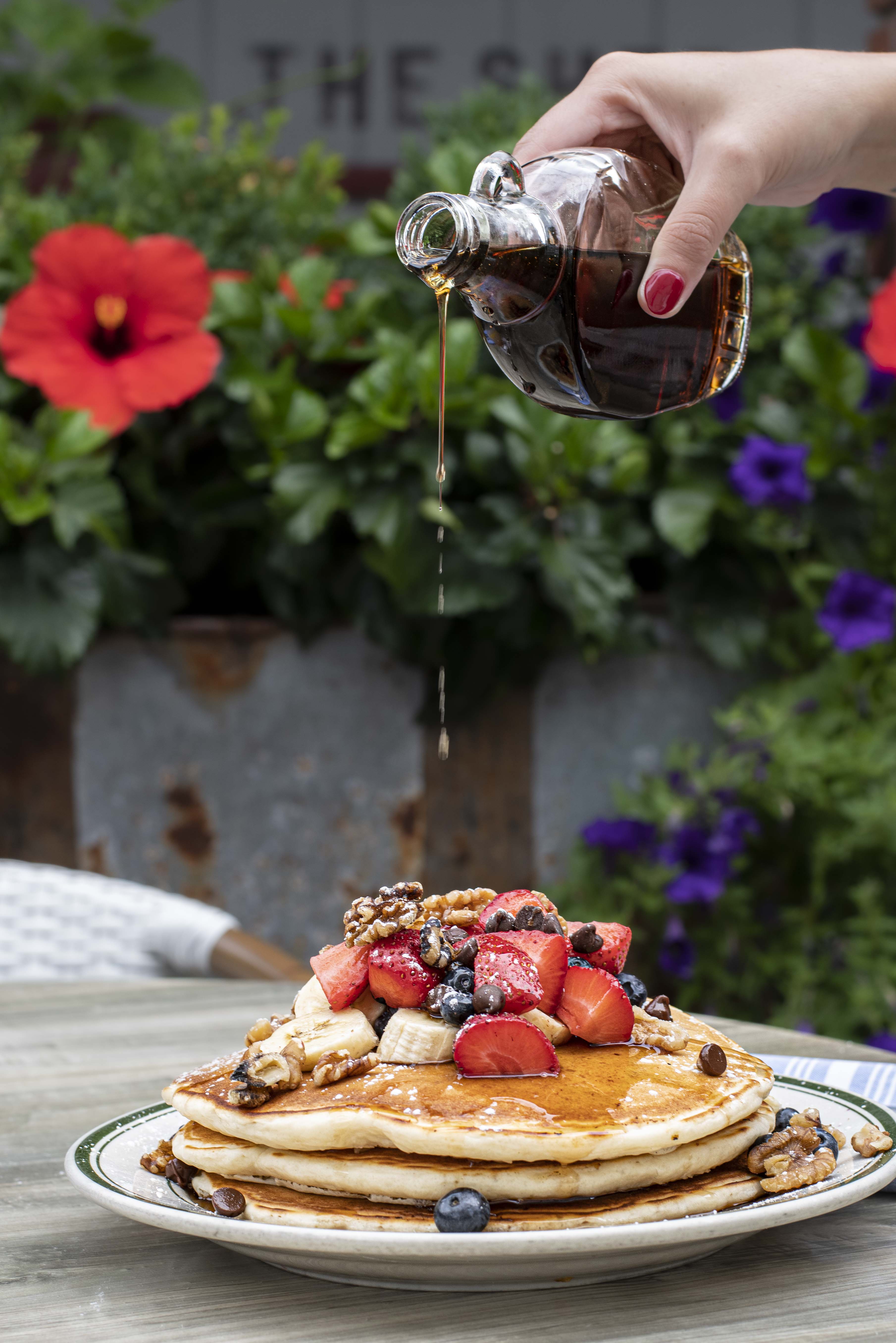 Pancakes at The Shed Restaurant Huntington NY - Pancakes at The Shed Restaurant Huntington NY