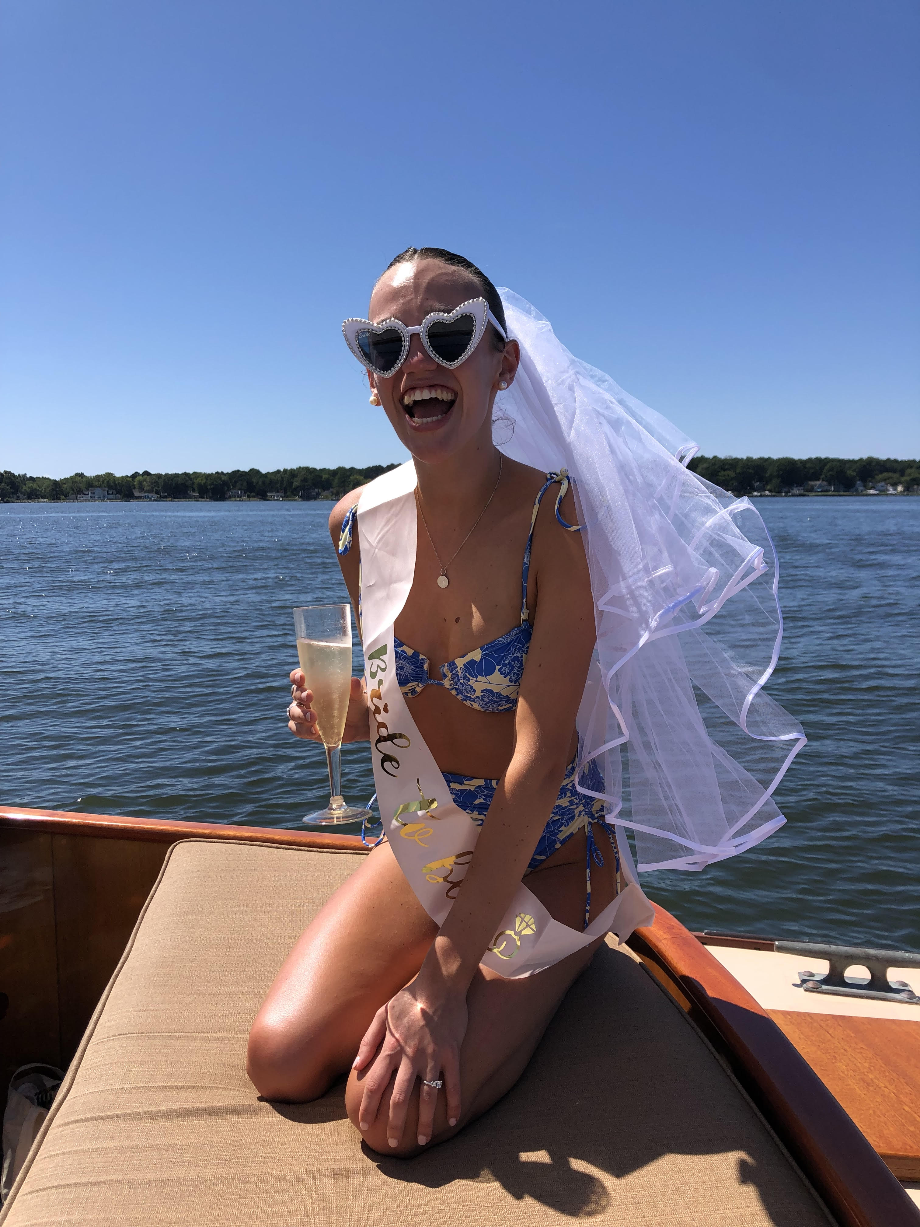 Bride in Bachelorette cruise