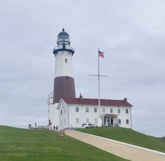 Montauk Point Lighthouse cloudy day