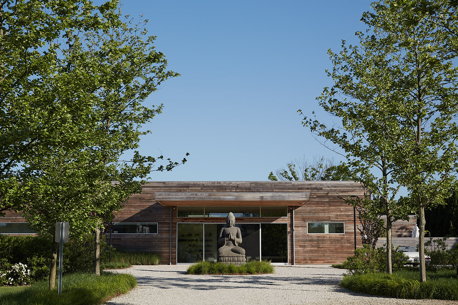 Shou Sugi Ban Spa Entrance