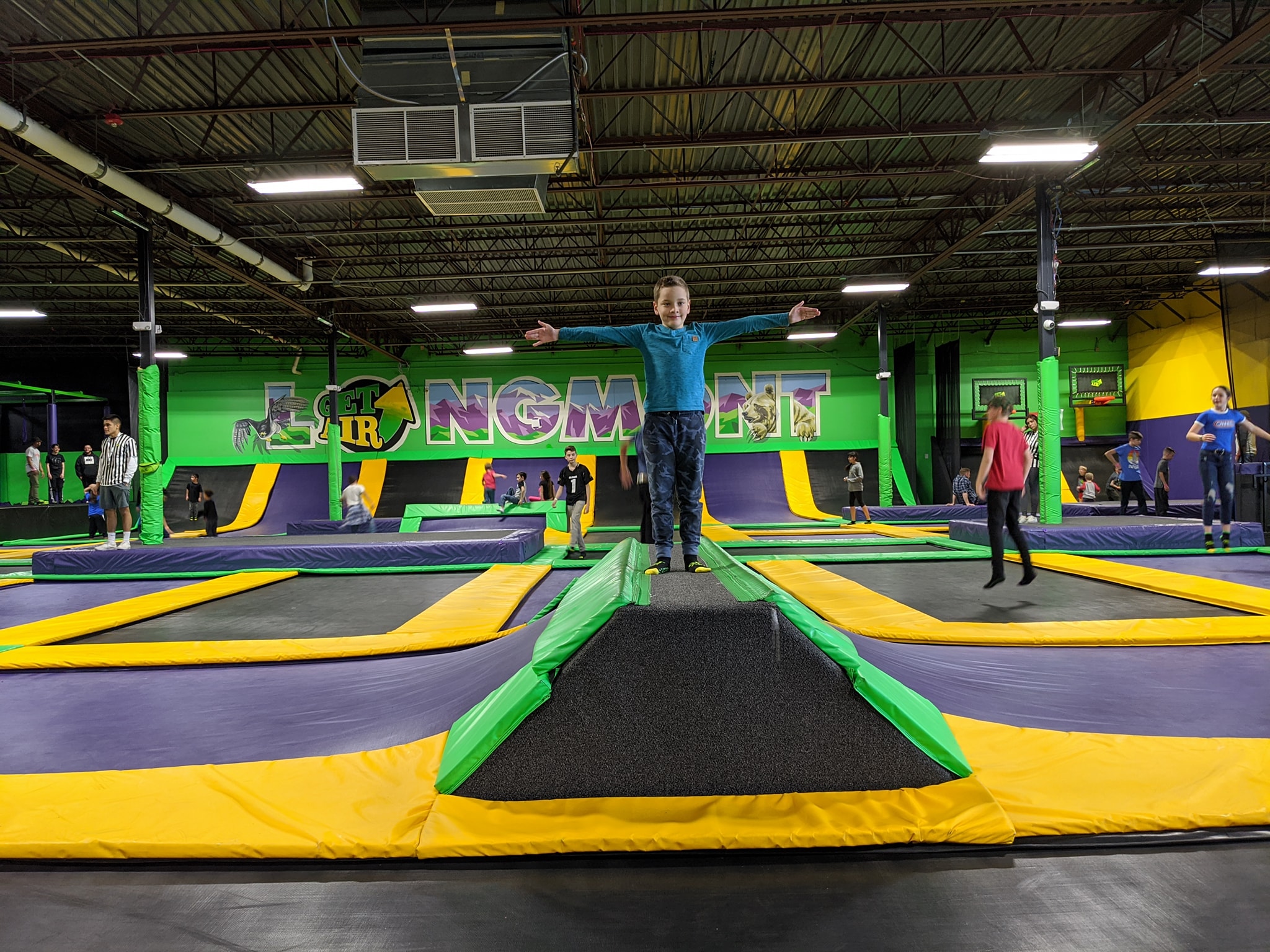 Jumping at Get Air Trampoline Park