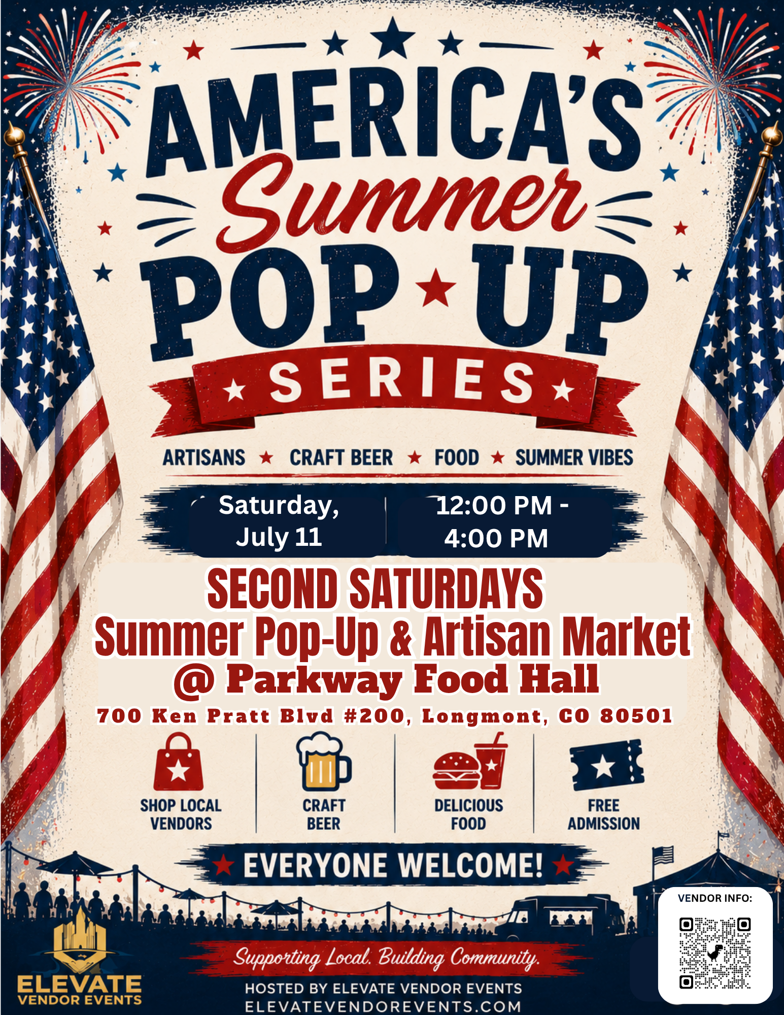 Second Saturdays Summer Pop-Up & Artisan Market at Parkway Food Hall