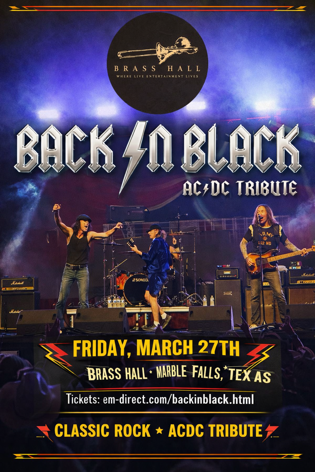 Back in Black (ACDC Tribute) at Brass Hall