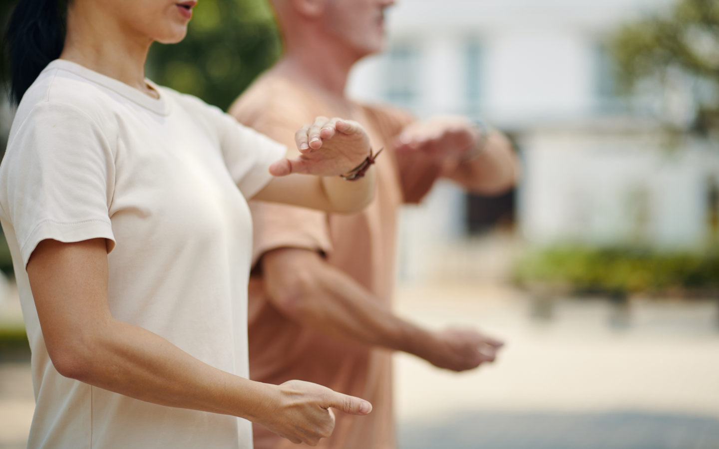 Tai Chi in the Garden
