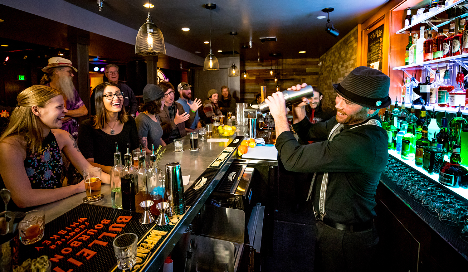 The bar on East Club Level / Sports Authority Field at Mile High (Trulife  Photography)