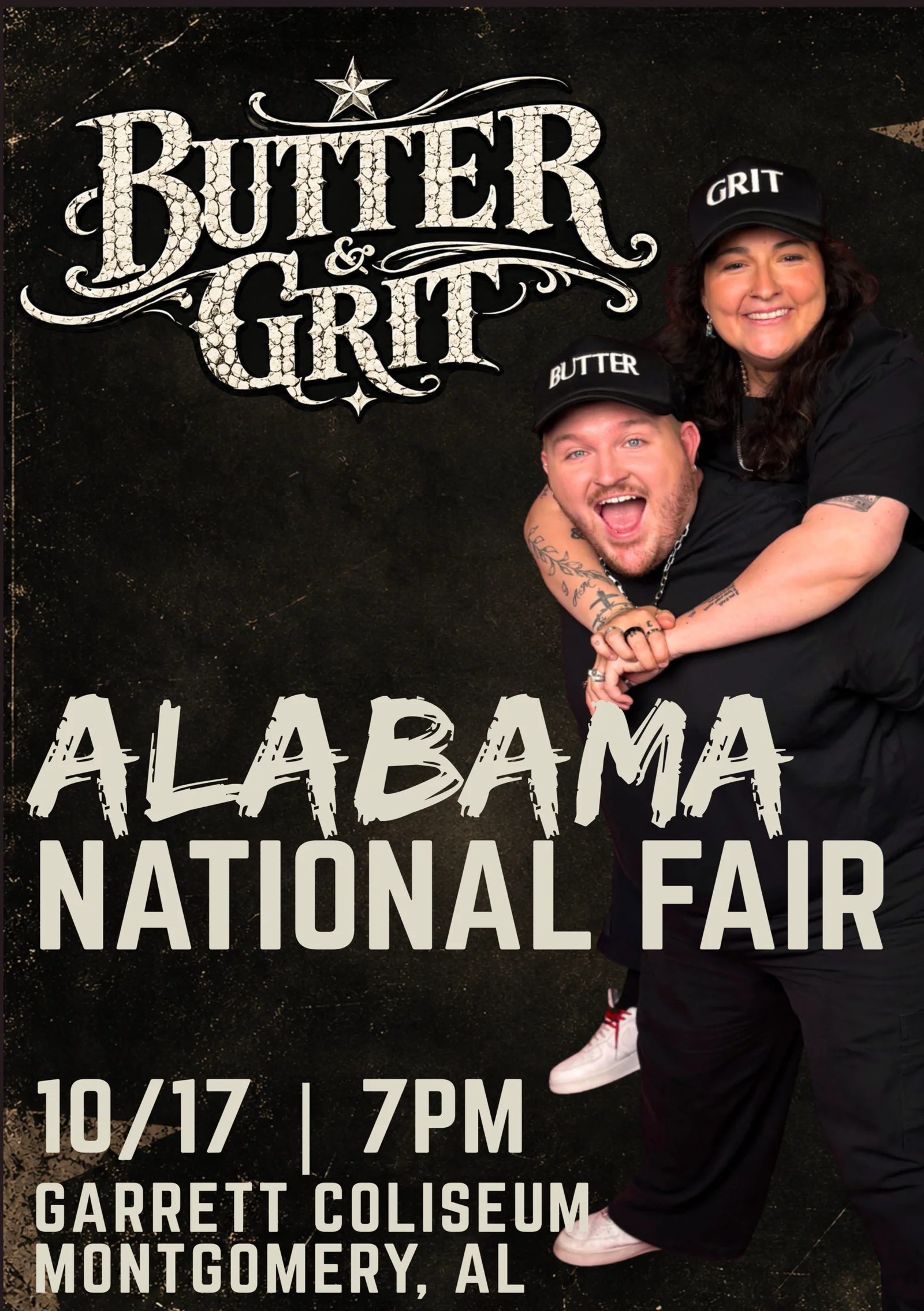 Flyer for Alabama National Fair Concert: Butter & Grit’s