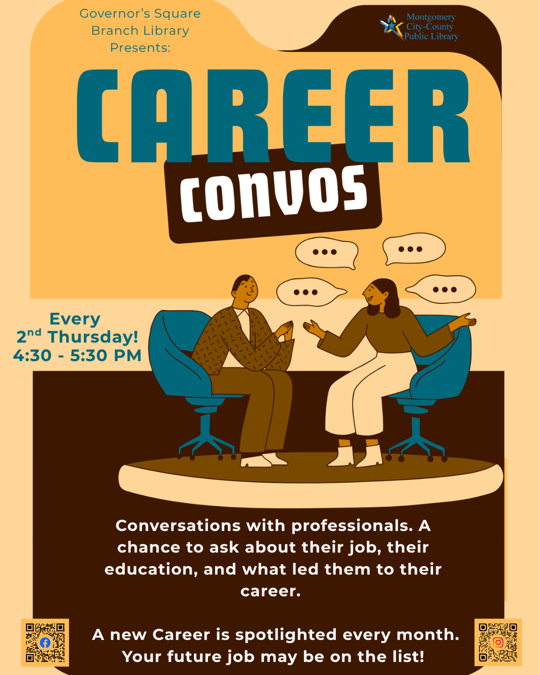 flyer for Career Convos