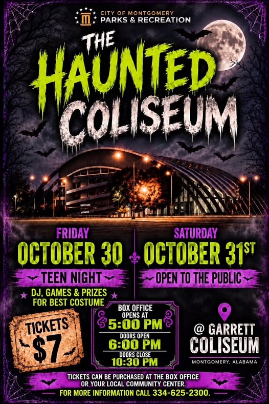 flyer for Haunted Coliseum