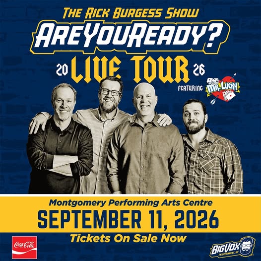 flyer for The Rick Burgess Show Are You Ready Live Tour