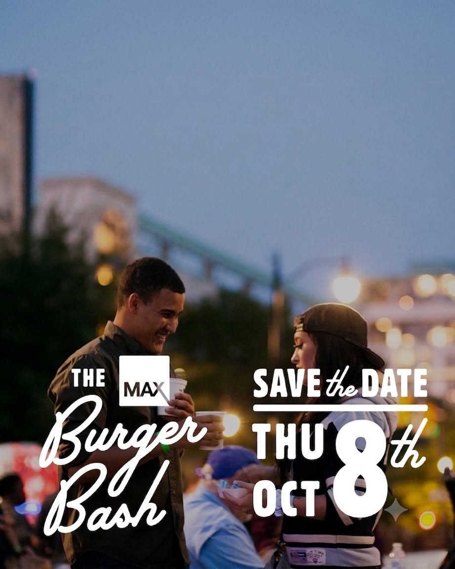 flyer for The Max Burger Bash