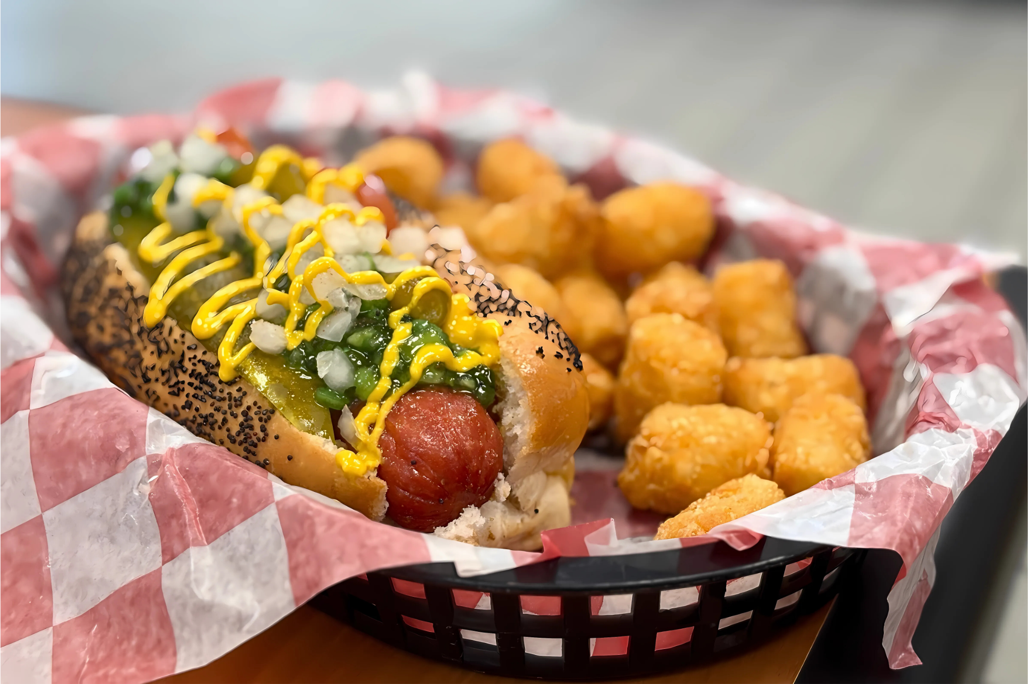 Slappy's Slaw Dog and Sandwich