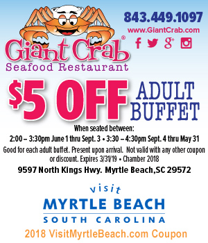 Giant Crab Seafood Restaurant Myrtle Beach South Carolina | Kids Matttroy