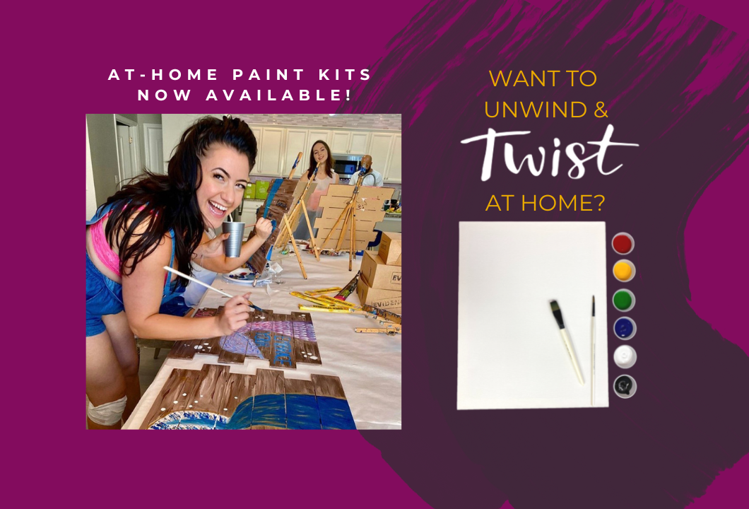 Unwind and Create From the Comfort of Home with Painting with a Twist's ' Twist at Home Kits