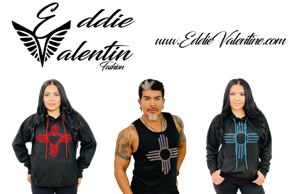 Red Zia Rhinestone Hoodie – Eddie Valentin