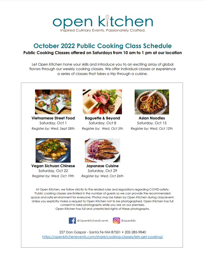 Offers on ethnic food cooking classes
