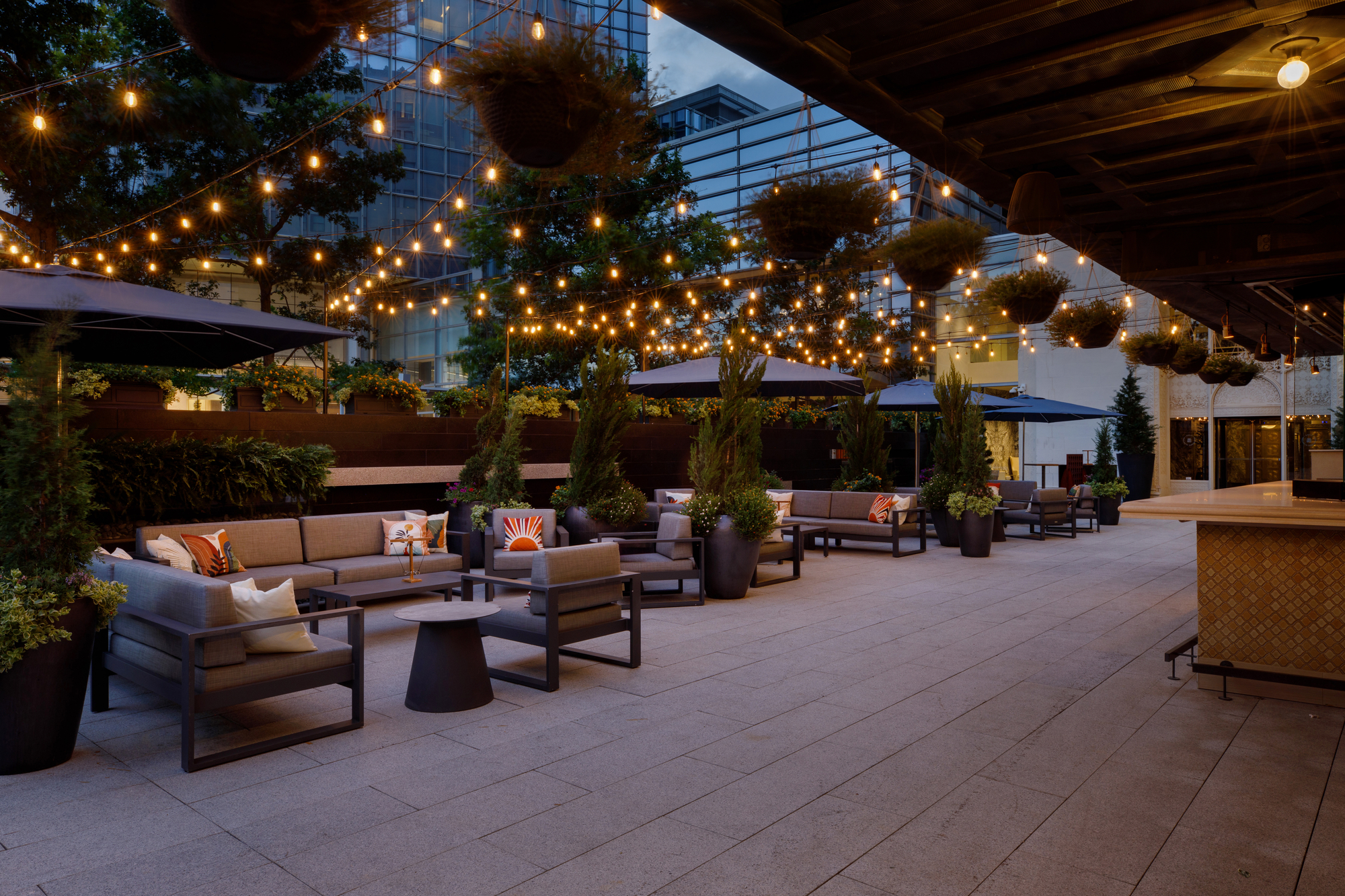 FLORA-Patio-Seating-at-Night-