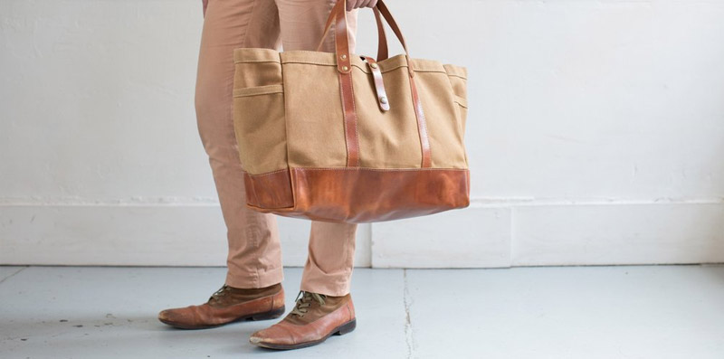 Canvas & Leather Day Tote, ARTIFACT