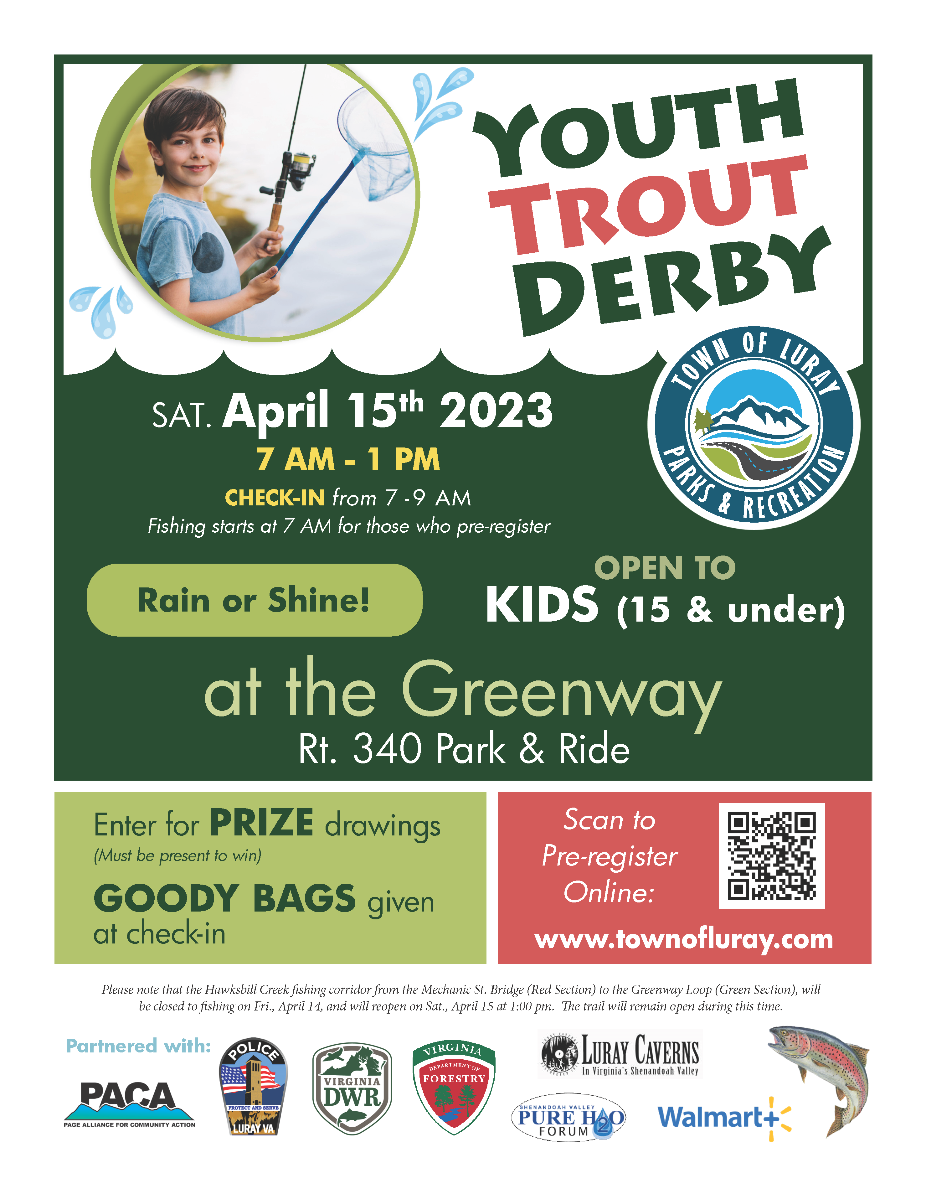 Luray's Youth Trout Derby