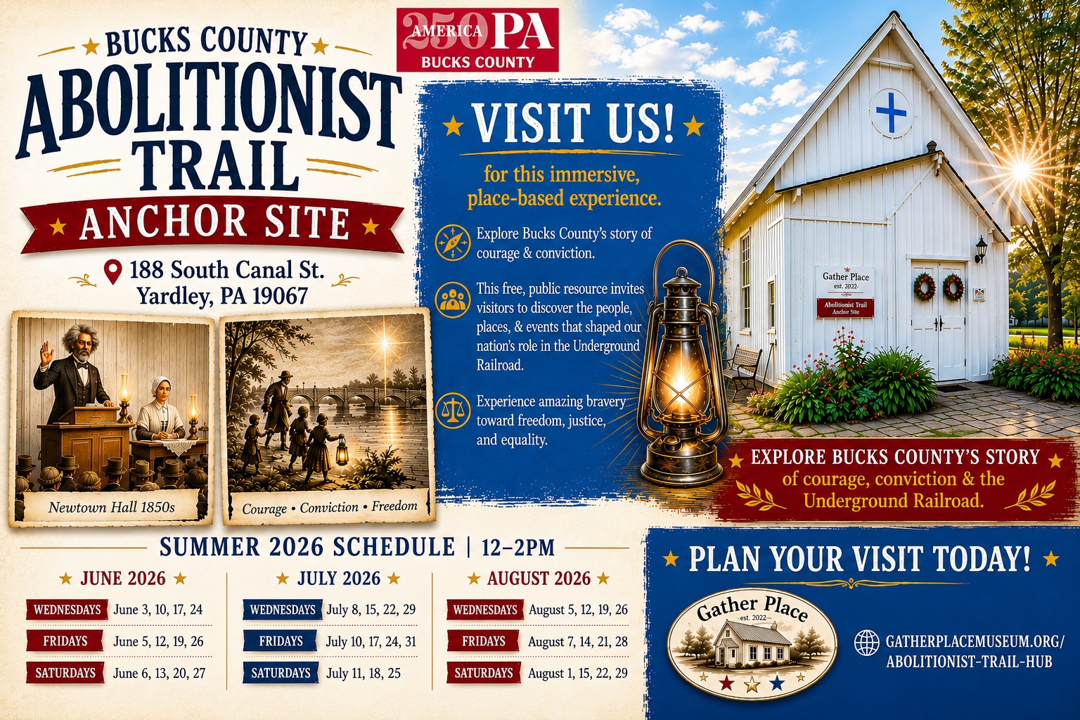 Bucks County Abolitionist Trail Anchor Site at Gather Place