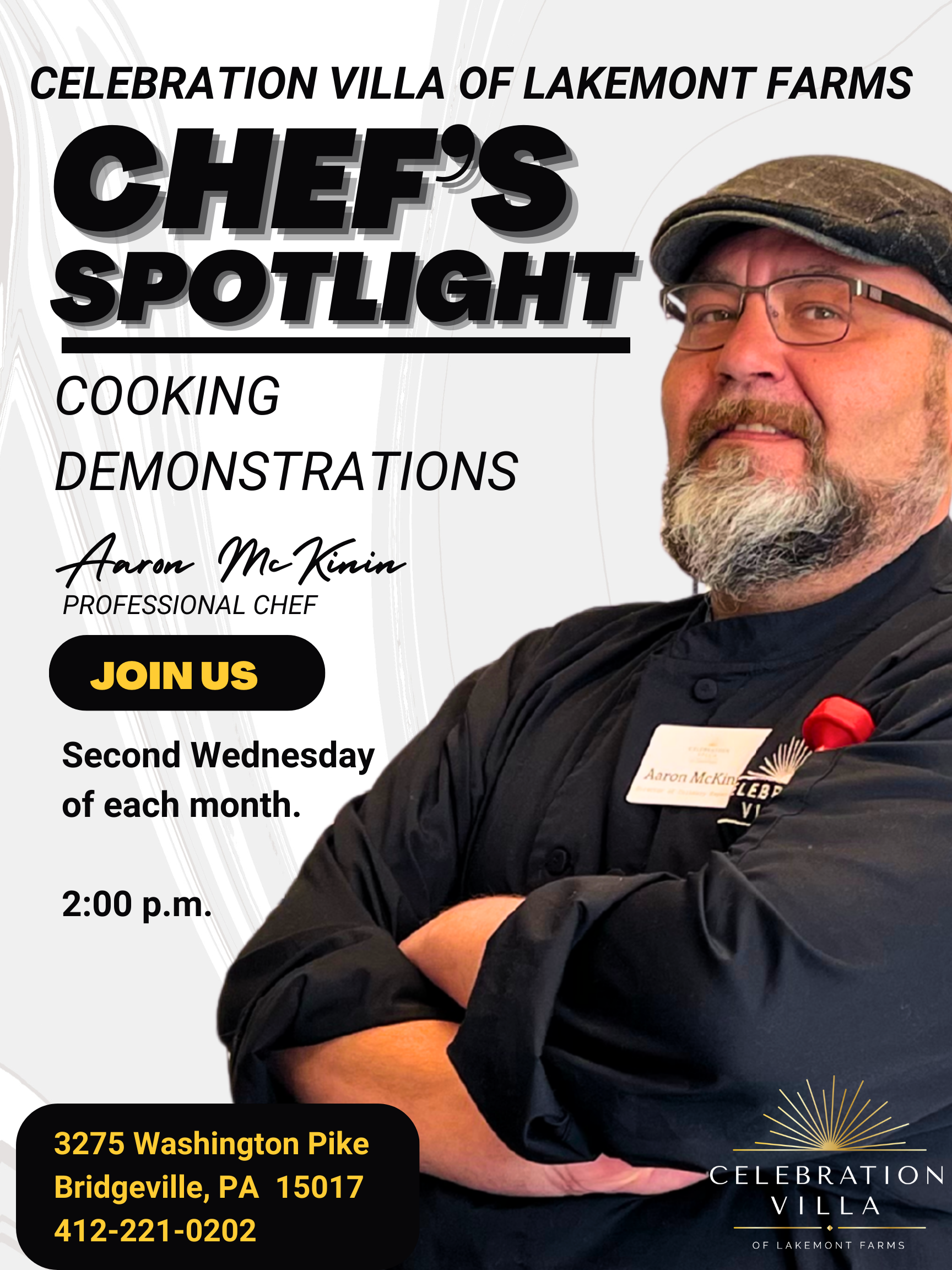 Chef's Spotlight at Celebration Villa of Lakemont Farms