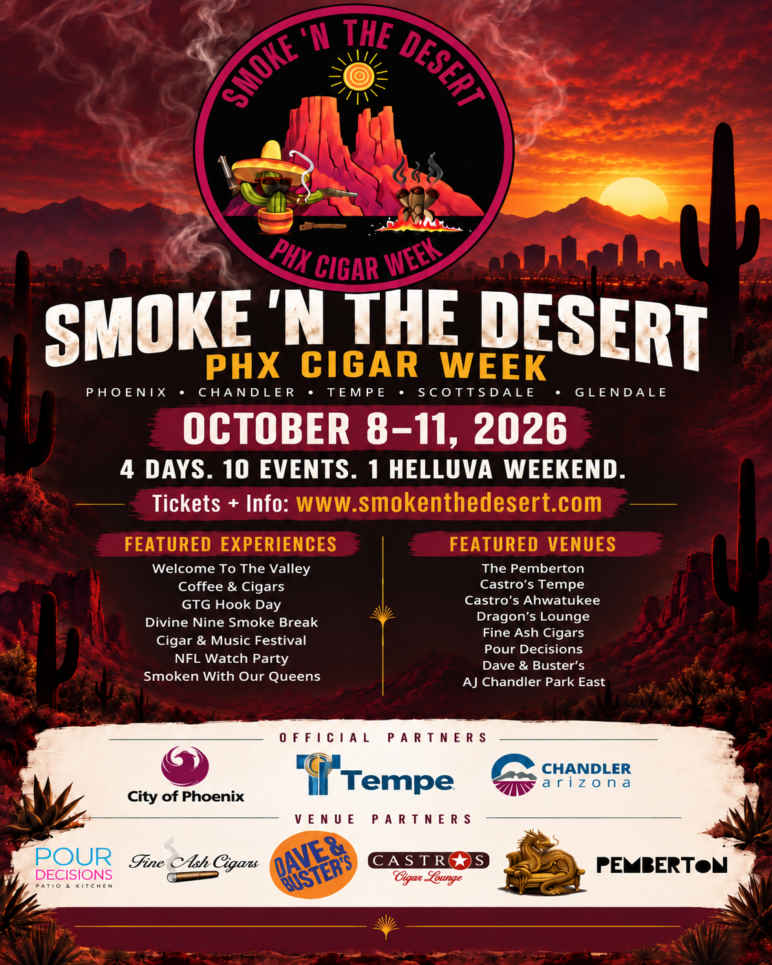 Smoke 'N The Desert Cigar & Music Festival - Chandler AZ, 85225
