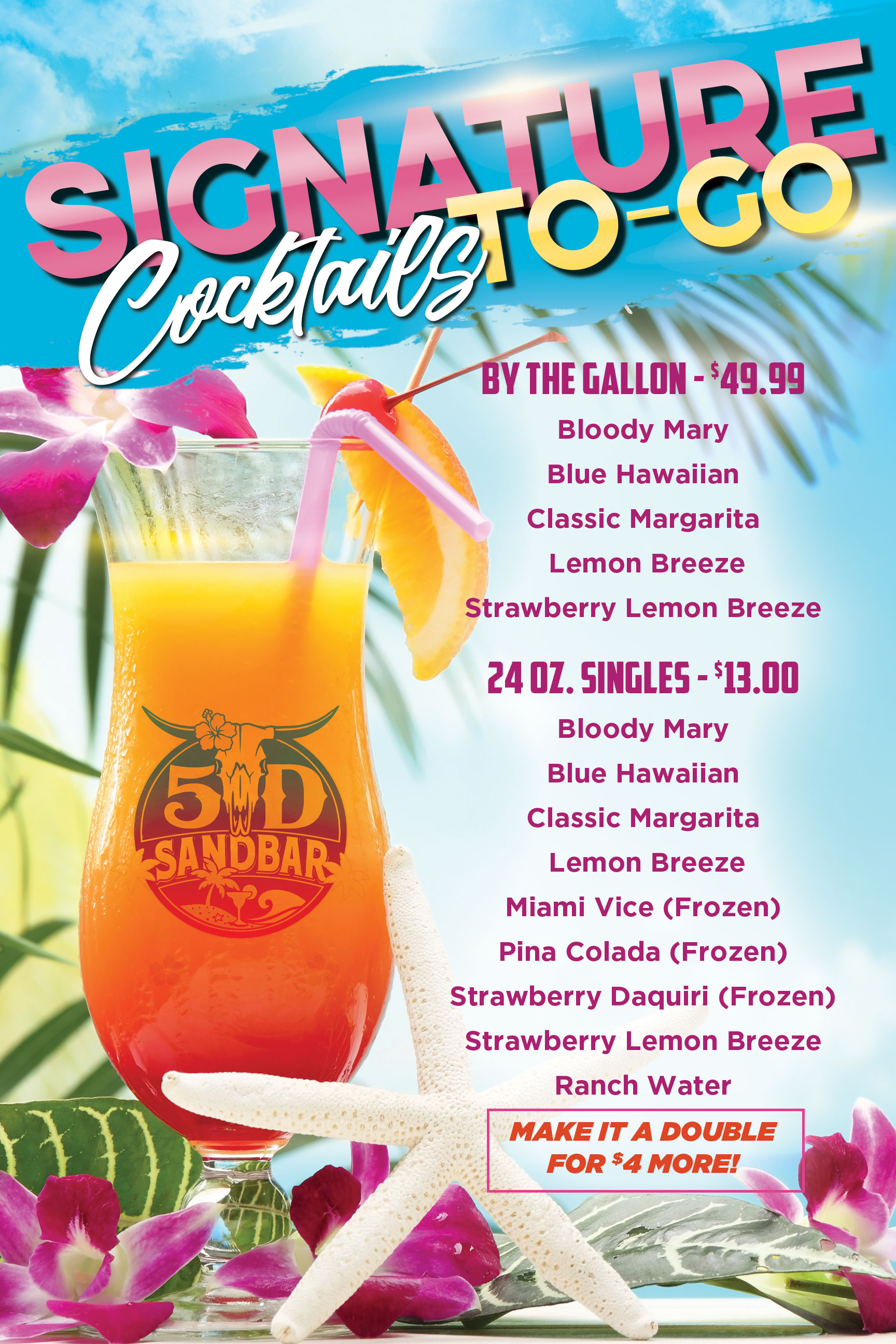 5D Sandbar Sip & Shop