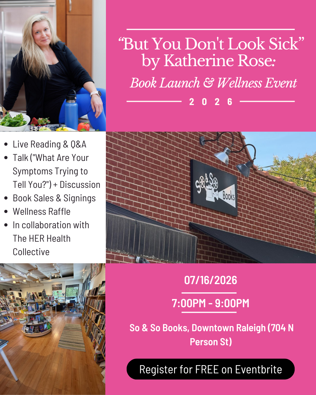 "But You Don't Look Sick" by Katherine Rose: Book Launch & Wellness Event