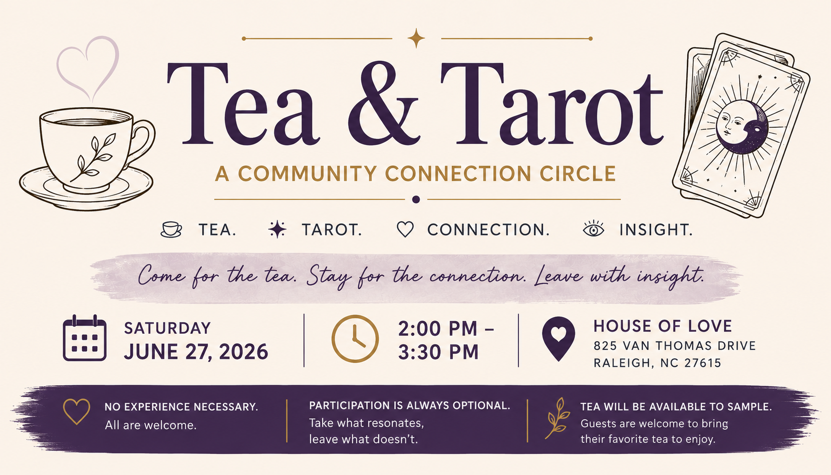 Tea & Tarot: A Community Connection Circle