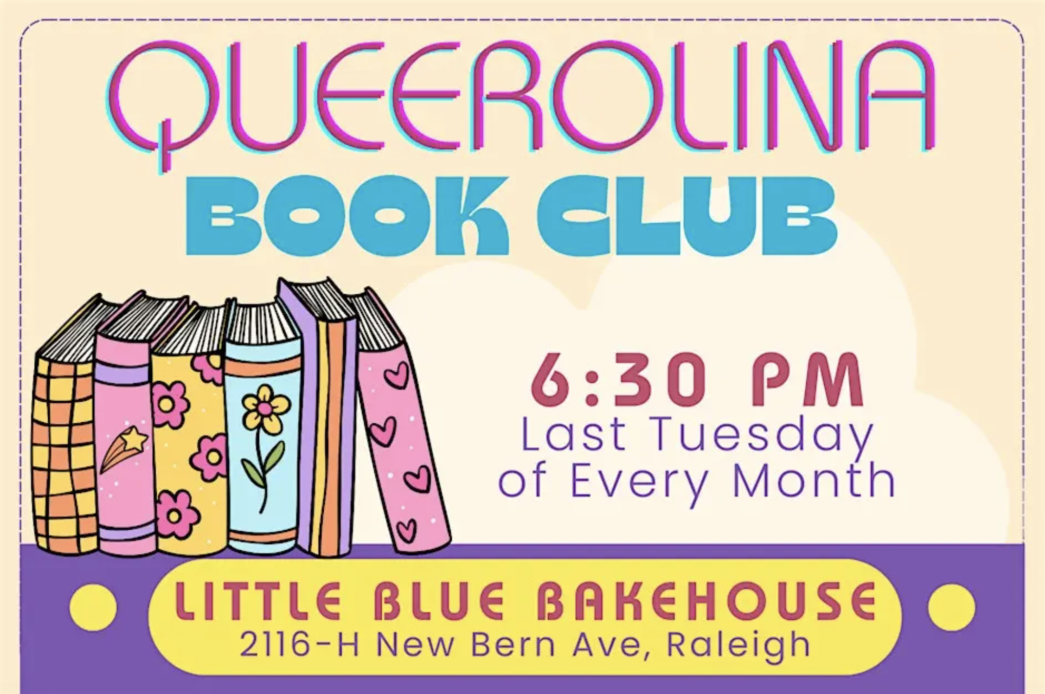 Queerolina Monthly Book Club