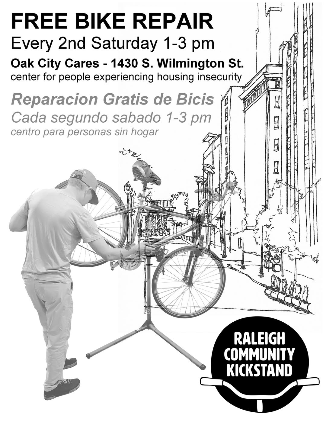 Community Kickstand: Free Bicycle Repair