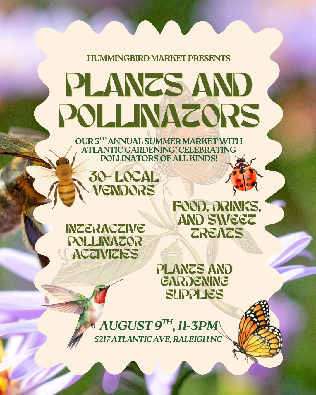 Plants and Pollinators Market with Atlantic Gardening