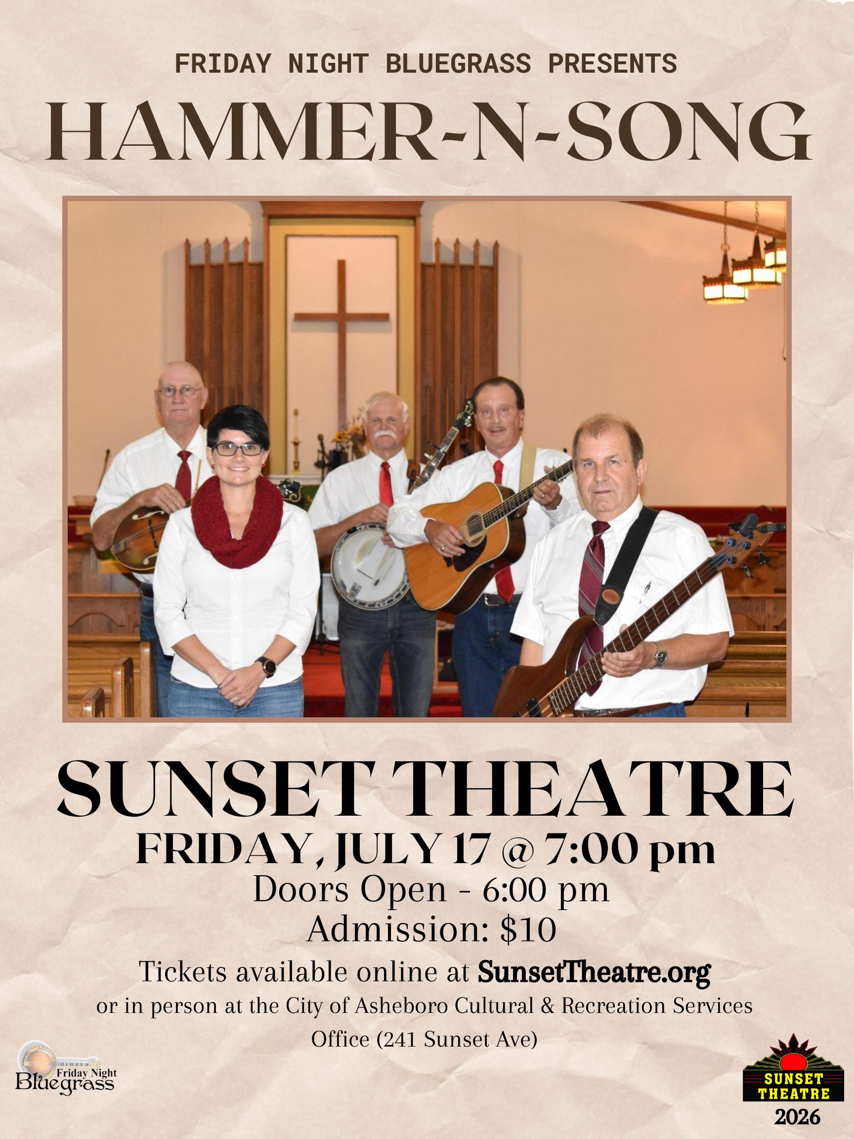 Friday Night Bluegrass presents: HAMMER-N-SONG