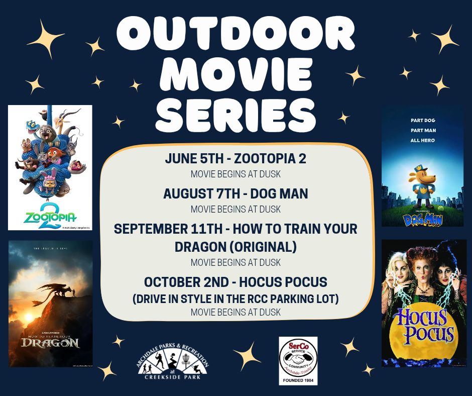 Outdoor Movie Series at Creekside Park (Dog Man)