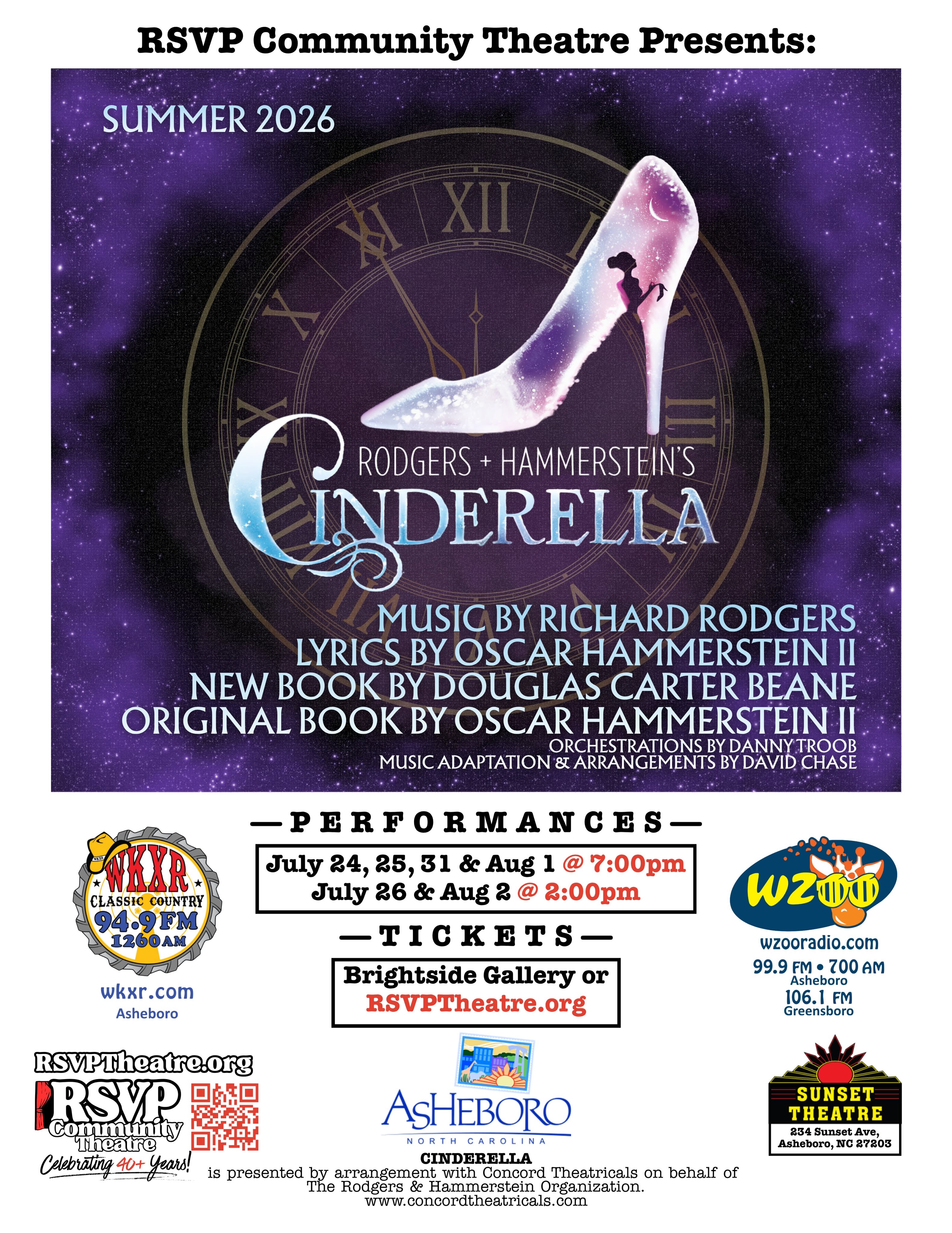 RSVP Community Theatre presents: Rodgers & Hammerstein's "Cinderella"