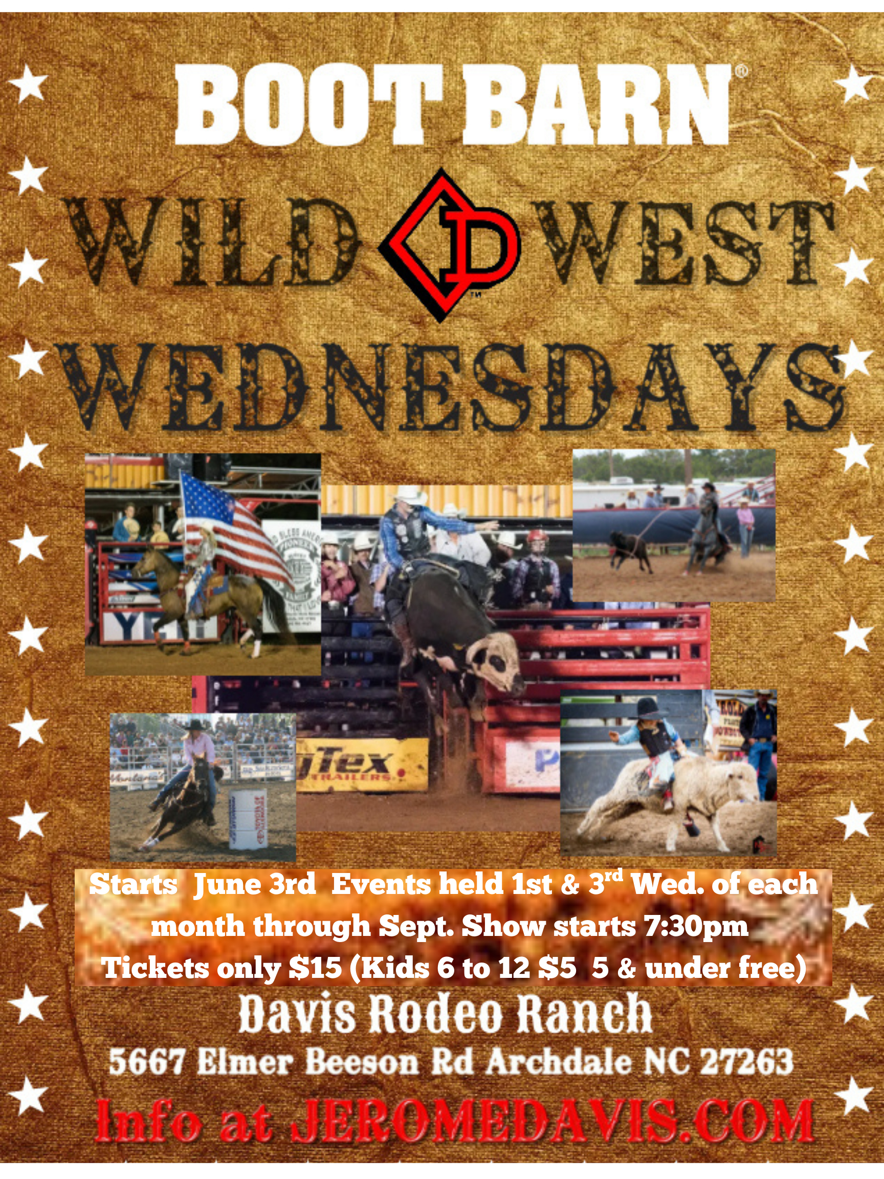 Davis Rodeo Ranch presents Boot Barn Wild West Wednesday
