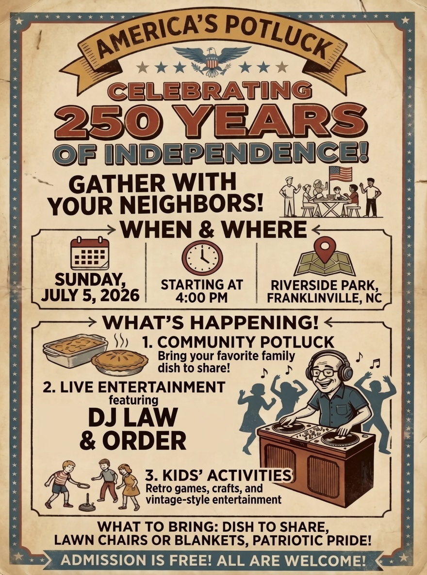 America's Potluck in Franklinville