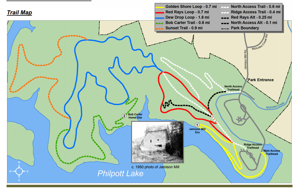 Philpott Lake Fishing Map Jamison Mill Park | Henry, Va 24102