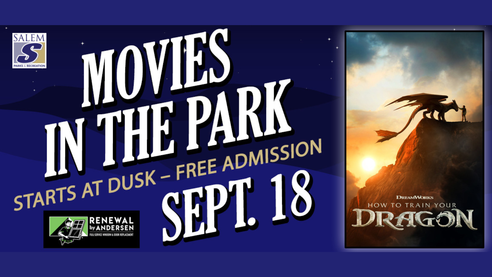 Movies in the Park: How to Train Your Dragon