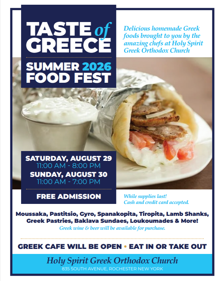 Taste of Greece Summer 2026 Food Fest