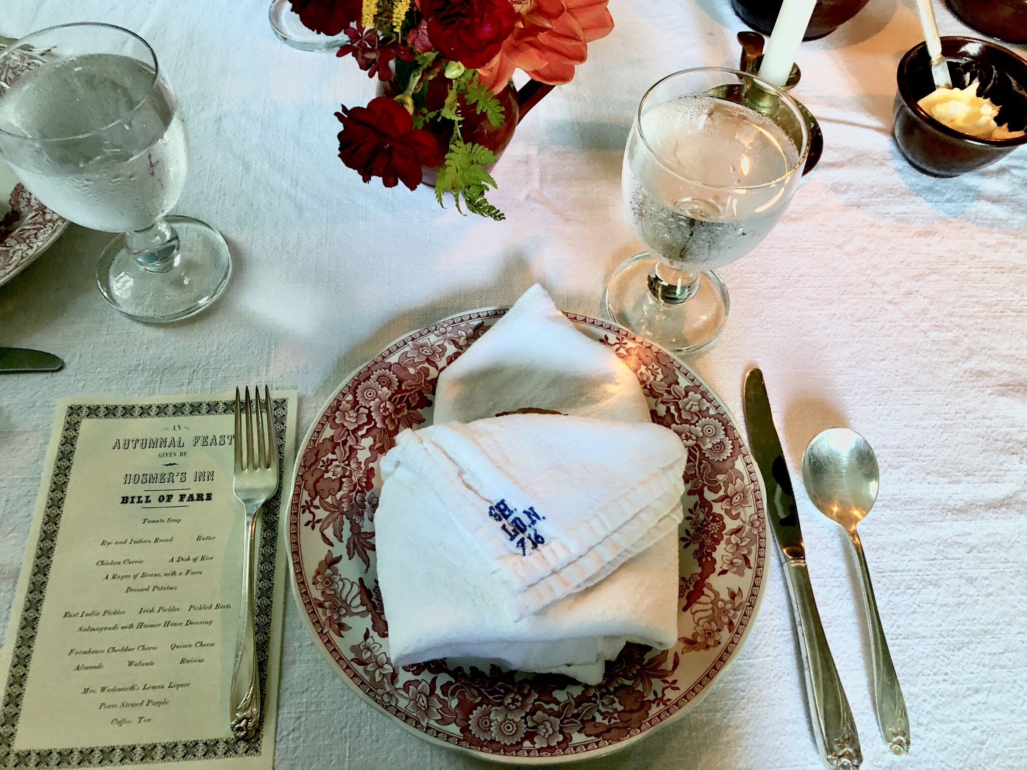 Hosmer's Inn Historic Dinner