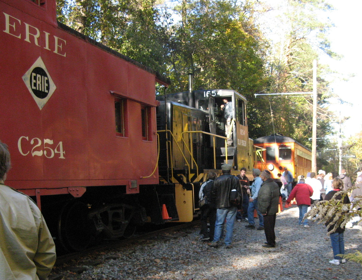 Trolley-to-train rides at the Rush Fall Festival