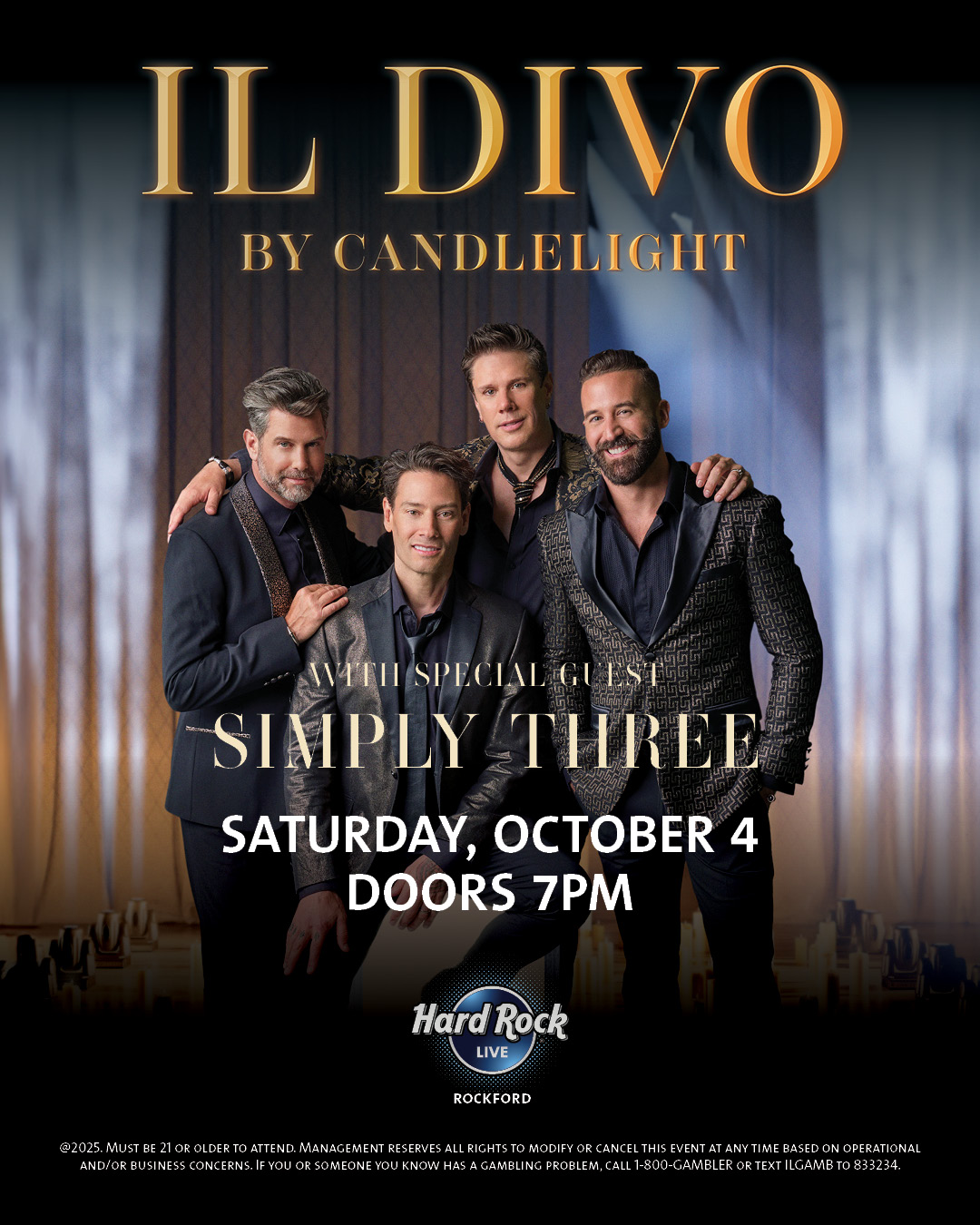 Il Divo By Candlelight at Hard Rock Live