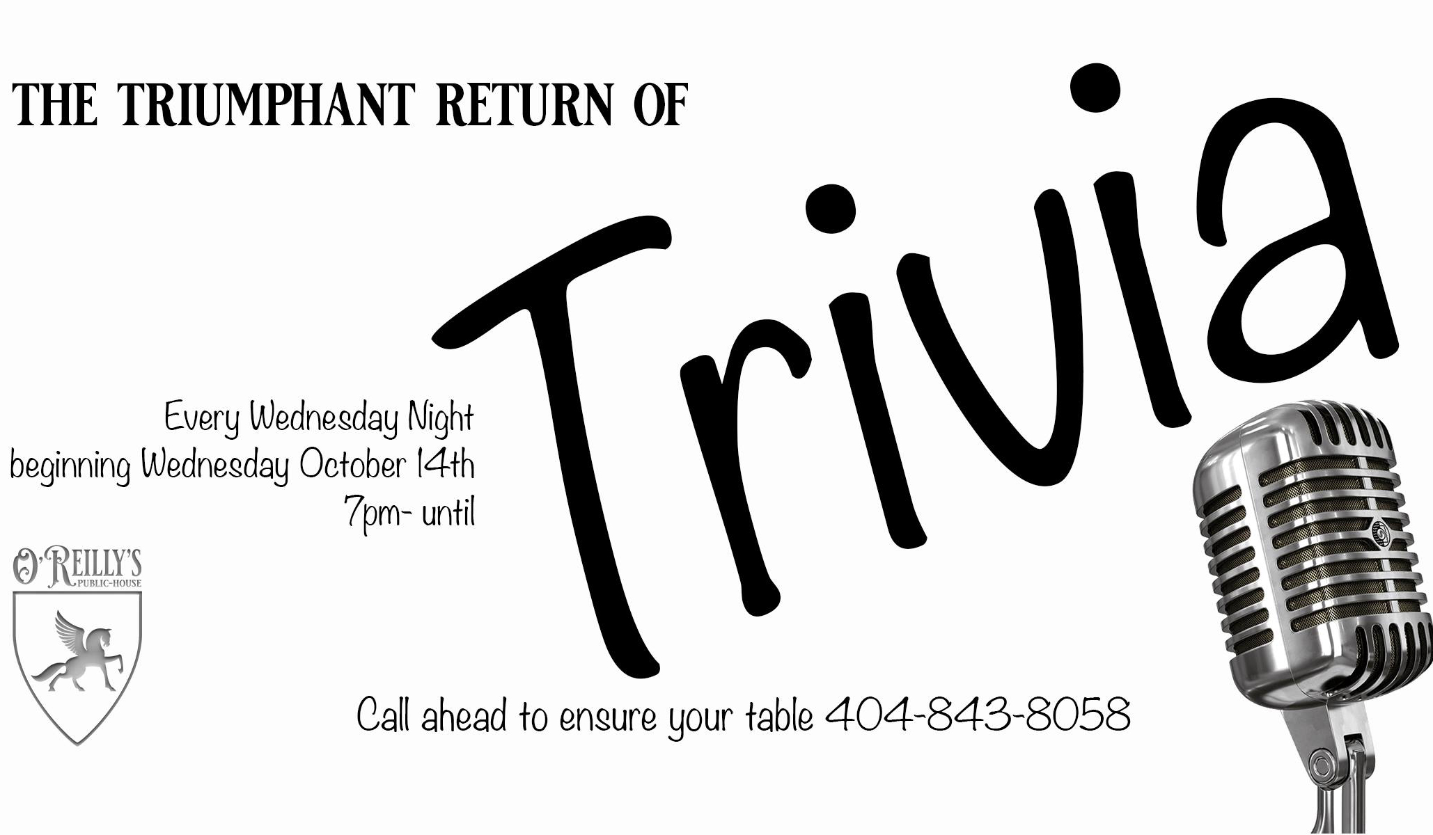 Thos O Reillys Trivia Night Sandy Springs Ga